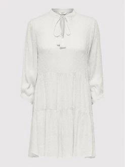 ONLY Γυναίκες Καλοκαιρινά Φορέματα Φόρεμα καλοκαιρινό Neel 15263409 Λευκό Regular Fit