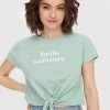 ONLY Γυναίκες T-shirts T-Shirt Lisa 15263099 Πράσινο Relaxed Fit -Φτηνός Only Κατάστημα unnamed file 2519