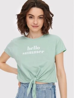 ONLY Γυναίκες T-shirts T-Shirt Lisa 15263099 Πράσινο Relaxed Fit
