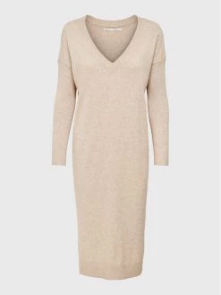 ONLY Γυναίκες Πλεκτά Φορέματα Φόρεμα υφασμάτινο Ibi 15259112 Μπεζ Regular Fit -Φτηνός Only Κατάστημα unnamed file 258