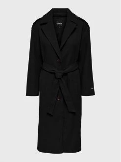 ONLY Γυναίκες Μεταβατικά Παλτά Παλτό μεταβατικό Emma 15261322 Μαύρο Regular Fit