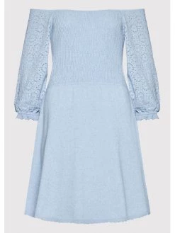 ONLY Γυναίκες Πλεκτά Φορέματα Φόρεμα υφασμάτινο Priscilla 15255613 Μπλε Regular Fit -Φτηνός Only Κατάστημα unnamed file 2593