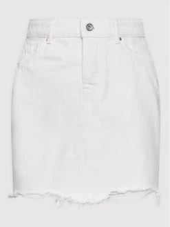 ONLY Γυναίκες Mini Φούστα τζιν Sky 15170554 Λευκό Regular Fit -Φτηνός Only Κατάστημα unnamed file 2624