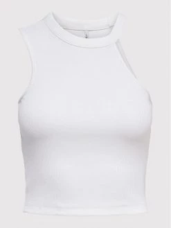ONLY Γυναίκες Tops Τοπ Anja 15261274 Λευκό Slim Fit