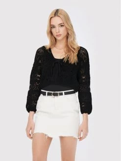 ONLY Γυναίκες Ζακέτες Ζακέτα Beach 15257604 Μαύρο Relaxed Fit