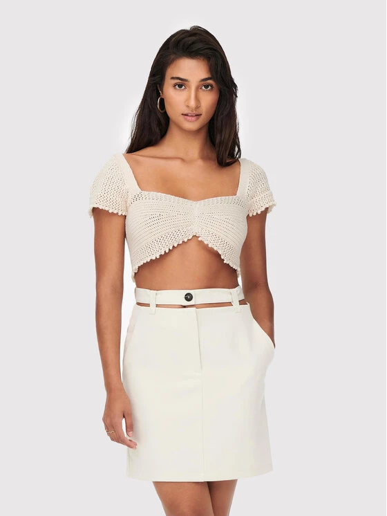 ONLY Γυναίκες Tops Τοπ Summer 15256564 Μπεζ Regular Fit 3 ONLY Γυναίκες Tops Τοπ Summer 15256564 Μπεζ Regular Fit