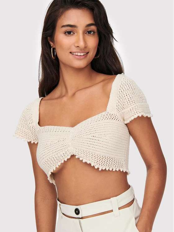 ONLY Γυναίκες Tops Τοπ Summer 15256564 Μπεζ Regular Fit 6 ONLY Γυναίκες Tops Τοπ Summer 15256564 Μπεζ Regular Fit - Image 4