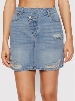 ONLY Γυναίκες Mini Φούστα τζιν Romeo 15256498 Μπλε Regular Fit