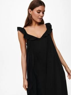 ONLY Γυναίκες Καλοκαιρινά Φορέματα Φόρεμα καλοκαιρινό Allie 15234582 Μαύρο Regular Fit -Φτηνός Only Κατάστημα unnamed file 2768