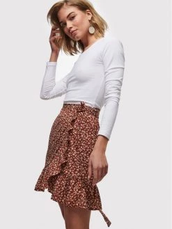 ONLY Γυναίκες Φούστα Mini Olivia 15219146 Κόκκινο Regular Fit -Φτηνός Only Κατάστημα unnamed file 2808