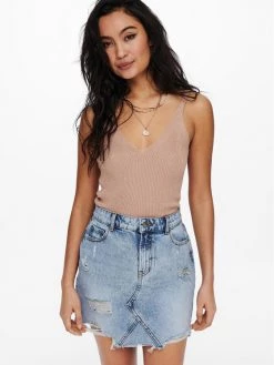 ONLY Γυναίκες Tops Τοπ Lina 15207059 Ροζ Slim Fit -Φτηνός Only Κατάστημα unnamed file 2840