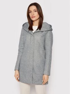 ONLY Γυναίκες Μεταβατικά Παλτά Παλτό μεταβατικό Sedona 15142911 Γκρι Regular Fit