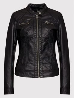 ONLY Γυναίκες Δερμάτινα Μπουφάν Μπουφάν από απομίμηση δέρματος Bandit 15081400 Μαύρο Regular Fit -Φτηνός Only Κατάστημα unnamed file 2875