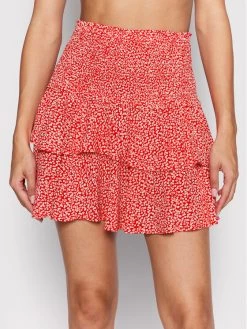 ONLY Γυναίκες Φούστα Mini Nova 15264948 Κόκκινο Regular Fit