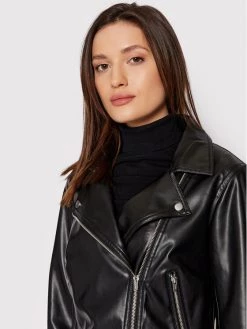 ONLY Γυναίκες Δερμάτινα Μπουφάν Μπουφάν από απομίμηση δέρματος Best 15238135 Μαύρο Regular Fit -Φτηνός Only Κατάστημα unnamed file 2939