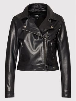 ONLY Γυναίκες Δερμάτινα Μπουφάν Μπουφάν από απομίμηση δέρματος Best 15238135 Μαύρο Regular Fit -Φτηνός Only Κατάστημα unnamed file 2940