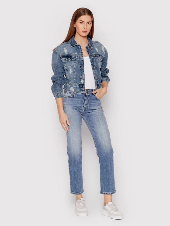 ONLY Γυναίκες Τζιν Μπουφάν Τζιν μπουφάν Malibu 15220545 Μπλε Regular Fit 4 ONLY Γυναίκες Τζιν Μπουφάν Τζιν μπουφάν Malibu 15220545 Μπλε Regular Fit - Image 2