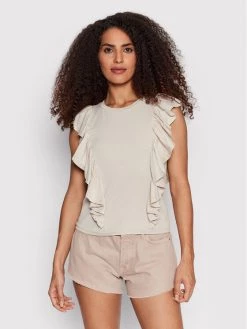 ONLY Γυναίκες Μπλουζάκια Μπλουζάκι Mara 15257785 Μπεζ Regular Fit