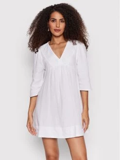 ONLY Γυναίκες Καλοκαιρινά Φορέματα Φόρεμα καλοκαιρινό Thyra 15257698 Λευκό Relaxed Fit