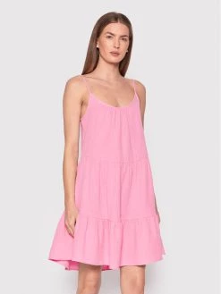 ONLY Γυναίκες Καλοκαιρινά Φορέματα Φόρεμα καλοκαιρινό Thyra 15257656 Ροζ Relaxed Fit