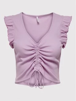 ONLY Γυναίκες Tops Τοπ Laila 15257542 Μωβ Slim Fit