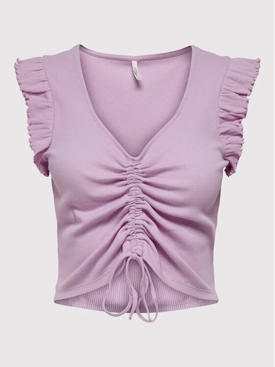 ONLY Γυναίκες Tops Τοπ Laila 15257542 Μωβ Slim Fit 3 ONLY Γυναίκες Tops Τοπ Laila 15257542 Μωβ Slim Fit