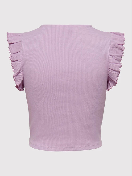 ONLY Γυναίκες Tops Τοπ Laila 15257542 Μωβ Slim Fit 4 ONLY Γυναίκες Tops Τοπ Laila 15257542 Μωβ Slim Fit - Image 2
