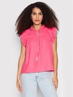 ONLY Γυναίκες Μπλουζάκια Μπλουζάκι Caro 15255166 Ροζ Regular Fit