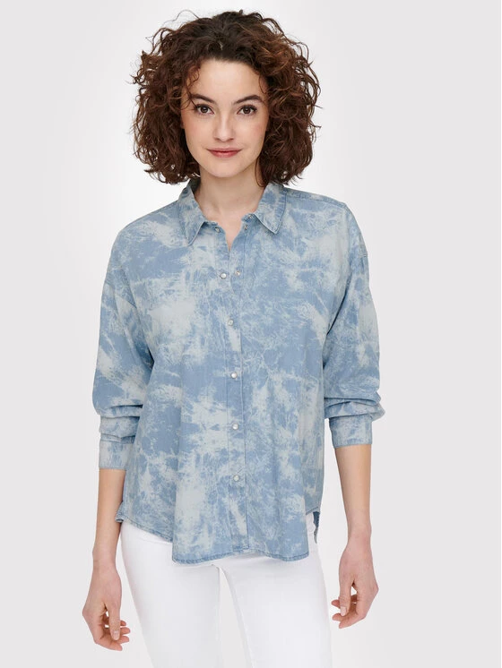 ONLY Γυναίκες Casual Πουκάμισα Πουκάμισο Averie 15257026 Μπλε Regular Fit 6 ONLY Γυναίκες Casual Πουκάμισα Πουκάμισο Averie 15257026 Μπλε Regular Fit - Image 4