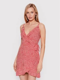 ONLY Γυναίκες Καλοκαιρινά Φορέματα Φόρεμα καλοκαιρινό Nova 15256615 Κόκκινο Regular Fit