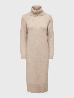 ONLY Γυναίκες Πλεκτά Φορέματα Φόρεμα υφασμάτινο Brandie 15214595 Μπεζ Regular Fit -Φτηνός Only Κατάστημα unnamed file 332