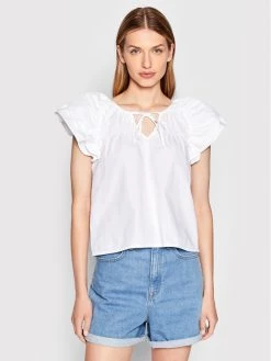 ONLY Γυναίκες Μπλουζάκια Μπλουζάκι Daphne 15256509 Λευκό Regular Fit