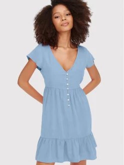 ONLY Γυναίκες Καθημερινά Φορέματα Φόρεμα καθημερινό Mago 15255820 Μπλε Regular Fit -Φτηνός Only Κατάστημα unnamed file 3389