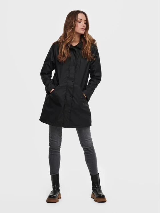 ONLY Γυναίκες Αδιάβροχα Μπουφάν Μπουφάν αδιάβροχο Sally 15206116 Μαύρο Regular Fit 4 ONLY Γυναίκες Αδιάβροχα Μπουφάν Μπουφάν αδιάβροχο Sally 15206116 Μαύρο Regular Fit - Image 2