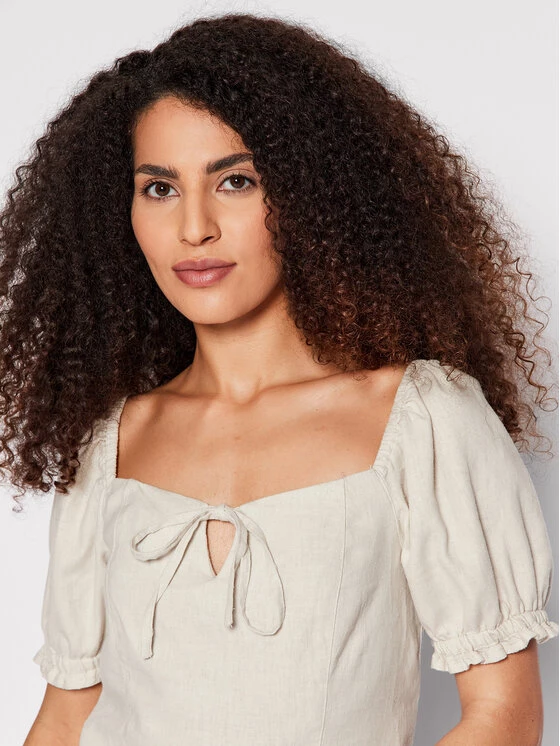 ONLY Γυναίκες Μπλουζάκια Μπλουζάκι Caro 15255164 Μπεζ Slim Fit 6 ONLY Γυναίκες Μπλουζάκια Μπλουζάκι Caro 15255164 Μπεζ Slim Fit - Image 4