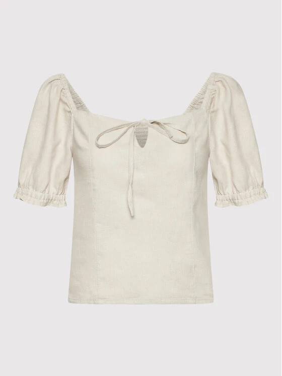 ONLY Γυναίκες Μπλουζάκια Μπλουζάκι Caro 15255164 Μπεζ Slim Fit 7 ONLY Γυναίκες Μπλουζάκια Μπλουζάκι Caro 15255164 Μπεζ Slim Fit - Image 5