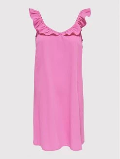 ONLY Γυναίκες Καλοκαιρινά Φορέματα Φόρεμα καλοκαιρινό Zora 15250012 Ροζ Regular Fit