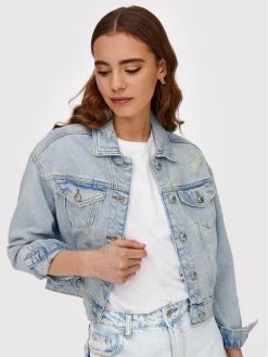 ONLY Γυναίκες Μεταβατικά Μπουφάν Τζιν μπουφάν Malibu 15244098 Μπλε Regular Fit -Φτηνός Only Κατάστημα unnamed file 3484