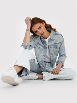 ONLY Γυναίκες Μεταβατικά Μπουφάν Τζιν μπουφάν Malibu 15244098 Μπλε Regular Fit -Φτηνός Only Κατάστημα unnamed file 3485