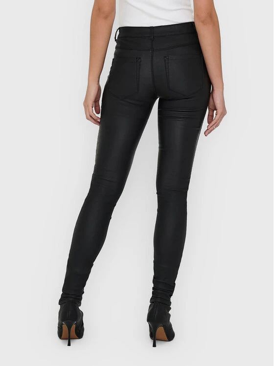 ONLY Γυναίκες Δερμάτινα Παντελόνια Παντελόνι από απομίμηση δέρματος New 15121410 Μαύρο Skinny Fit 5 ONLY Γυναίκες Δερμάτινα Παντελόνια Παντελόνι από απομίμηση δέρματος New 15121410 Μαύρο Skinny Fit - Image 3