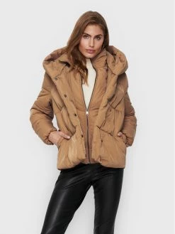 ONLY Γυναίκες Χειμωνιάτικα Μπουφάν Μπουφάν πουπουλένιο Sydney 15231475 Καφέ Regular Fit