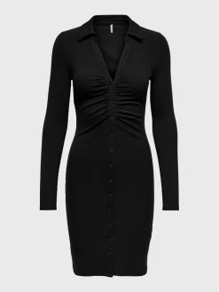 ONLY Γυναίκες Καθημερινά Φορέματα Φόρεμα καθημερινό Siva 15272667 Μαύρο Slim Fit