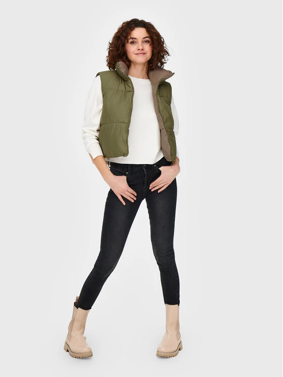 ONLY Γυναίκες Γιλέκα Γιλέκο Ricky 15245572 Πράσινο Regular Fit 4 ONLY Γυναίκες Γιλέκα Γιλέκο Ricky 15245572 Πράσινο Regular Fit - Image 2