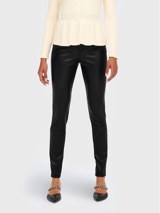 ONLY Γυναίκες Δερμάτινα Παντελόνια Παντελόνι από απομίμηση δέρματος Jessie 15265533 Μαύρο Slim Fit 3 ONLY Γυναίκες Δερμάτινα Παντελόνια Παντελόνι από απομίμηση δέρματος Jessie 15265533 Μαύρο Slim Fit