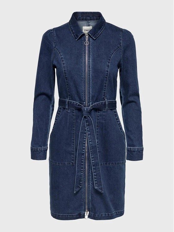 ONLY Γυναίκες Τζιν Φορέματα Φόρεμα τζιν New Chigo 15250084 Σκούρο μπλε Regular Fit 3 ONLY Γυναίκες Τζιν Φορέματα Φόρεμα τζιν New Chigo 15250084 Σκούρο μπλε Regular Fit