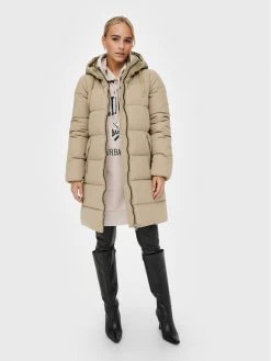 ONLY Γυναίκες Χειμωνιάτικα Μπουφάν Μπουφάν πουπουλένιο Dolly 15205369 Μπεζ Regular Fit