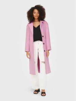 ONLY Γυναίκες Μεταβατικά Παλτά Παλτό μεταβατικό Emma 15261322 Ροζ Regular Fit
