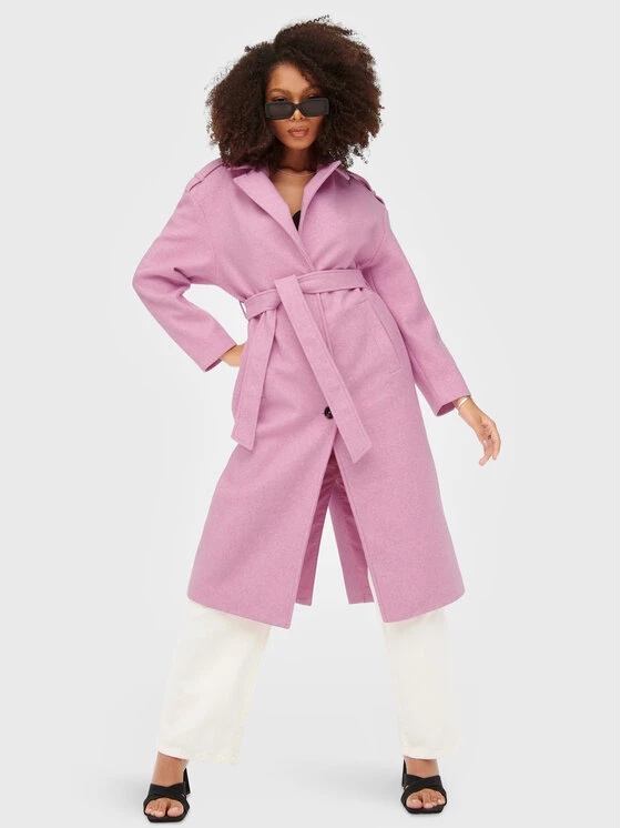 ONLY Γυναίκες Μεταβατικά Παλτά Παλτό μεταβατικό Emma 15261322 Ροζ Regular Fit 4 ONLY Γυναίκες Μεταβατικά Παλτά Παλτό μεταβατικό Emma 15261322 Ροζ Regular Fit - Image 2
