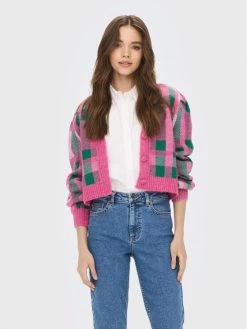 ONLY Γυναίκες Ζακέτες Ζακέτα Kelly 15260251 Ροζ Regular Fit