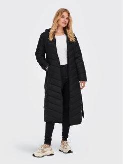 ONLY Γυναίκες Πουπουλένια Μπουφάν Μπουφάν πουπουλένιο Maggie 15260043 Μαύρο Regular Fit